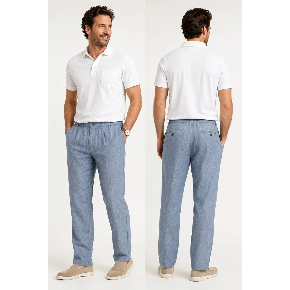 Tommy Bahamas Beach Linen Maritime Pants Coastal Vacation NWT 2XL